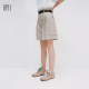 HPLY 25 summer new women's pure cotton cotton workwear casual commuting mid-pants shorts