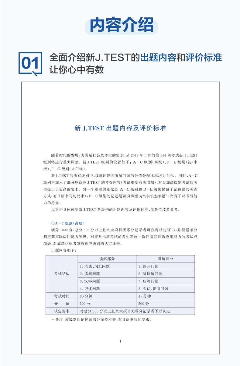 全新正版 版新J.TEST实用日本语检定考试大纲与真题演练（A-C级）jtest 华东理工大学出版社 书籍 a-c级 新J.TEST考试大纲真题 - 图0