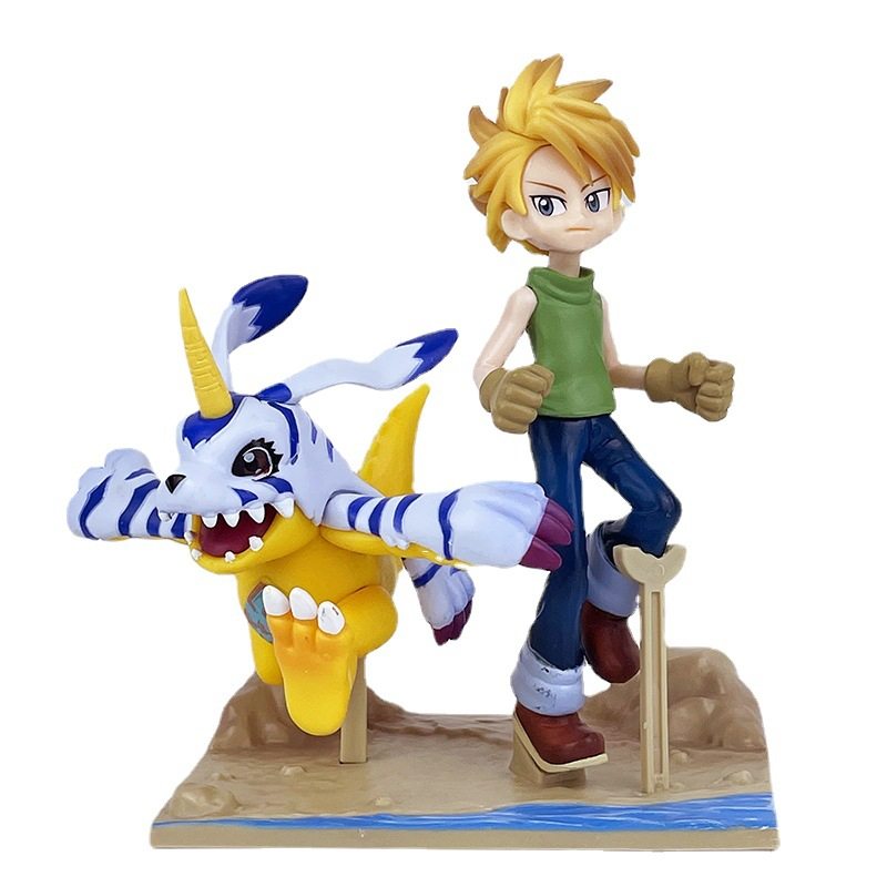 数码宝贝数码暴龙八神太一 加布兽场景模型公仔摆件 手办,淘宝优惠券,粉丝福利购,淘宝优惠卷