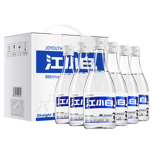 江小白白酒40度150ml*6瓶小圆瓶粮食酒固态发酵高粱酒盒装 - 图3