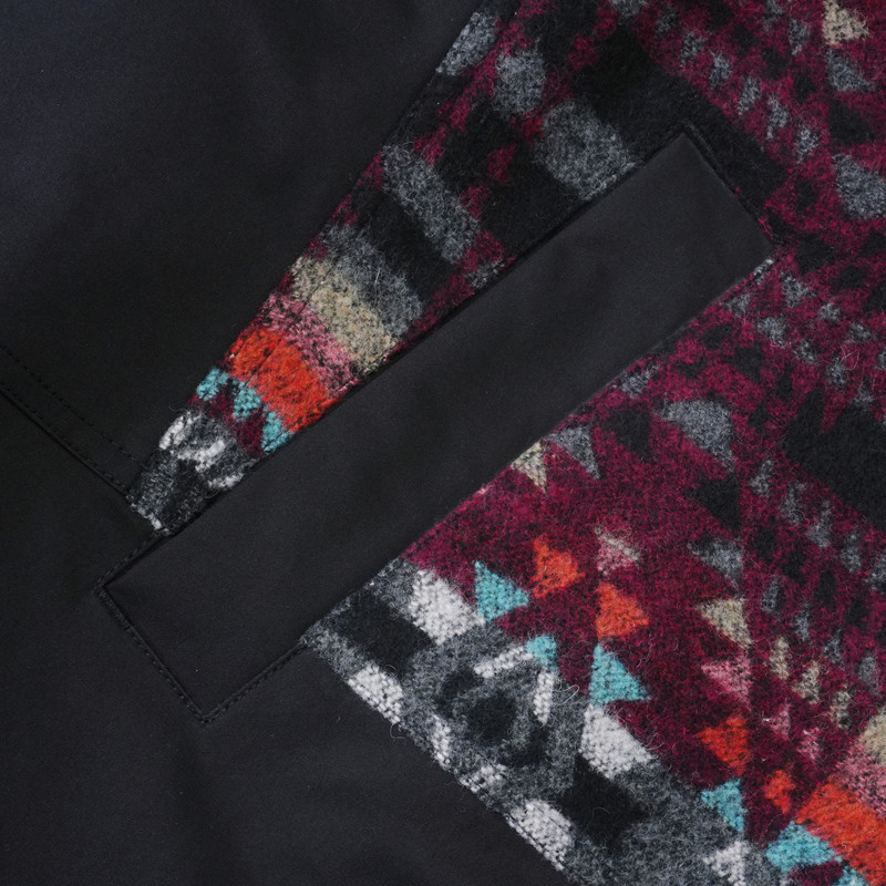 MOVEUP幻走2025冬季新款.FUN系列连帽橡筋绳毛呢图案长款棉外套女,淘宝优惠券,粉丝福利购,淘宝优惠卷