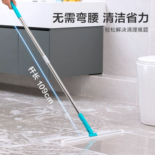 茶花 Wiper Wiper Magic Broom Mopping Dual-Compurper Wiper Artifact Silicone Ванная комната ванная комната ванная комната ванная комната ванная комната