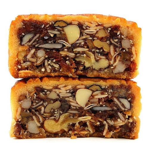 月饼老式五仁酒家正品传统金腿火腿伍仁叉烧双黄莲蓉广州广式中秋 - 图3