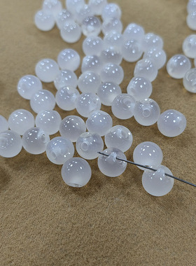 10-12mm玛瑙偏孔旗袍中式纽扣diy白玛瑙白玉髓衣服红色扣子