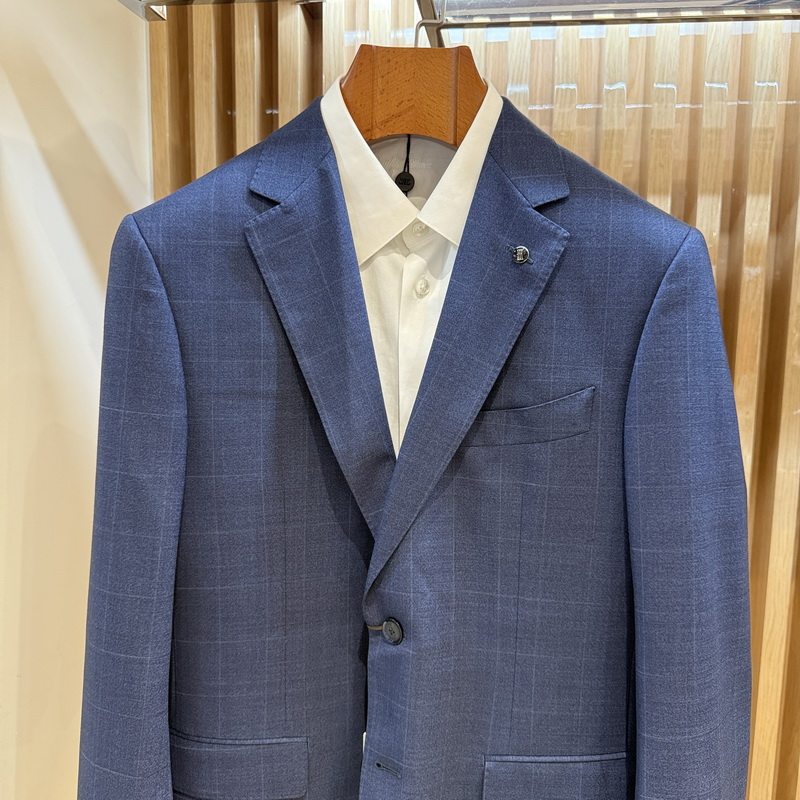 卡尔丹顿男装秋冬款商务休闲羊毛西服外套KCAW11651DBN5专柜3800 - 图0