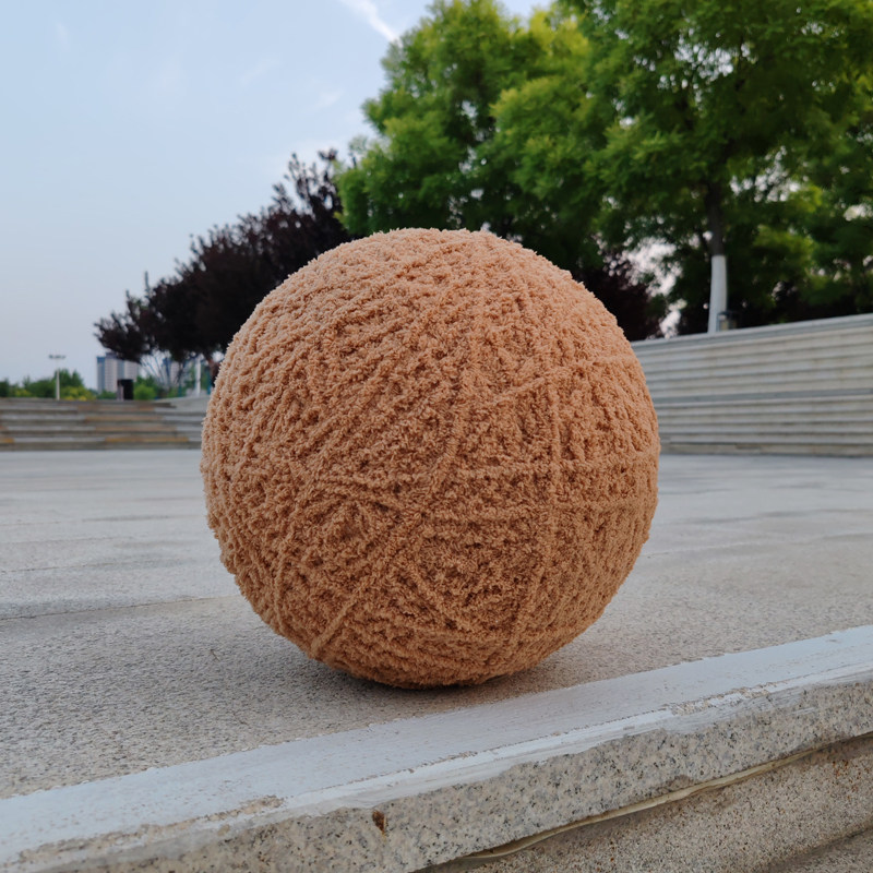 情人节巨超大装饰摆设美陈商场婚礼活动珊瑚毛线球圆球橱窗门店