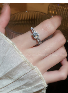 大颗锆石戒指韩国东大门饰品戒指