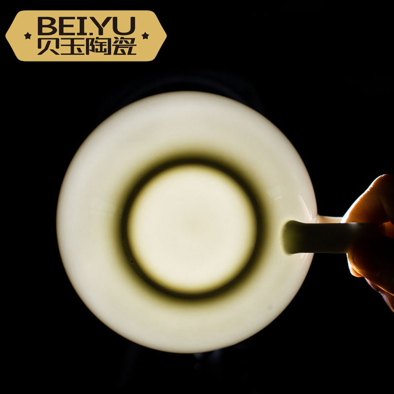 纯白陶瓷大号早餐杯大容量牛奶杯子咖啡杯酸奶杯创意燕麦杯麦片杯,淘宝优惠券,粉丝福利购,淘宝优惠卷