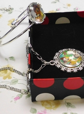 小鹿斑比時光寶石項鏈手镯