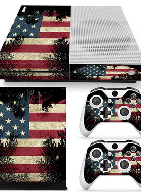 xbox one s游戏机主机主题彩贴贴纸 保护膜Skin Sticker 精灵