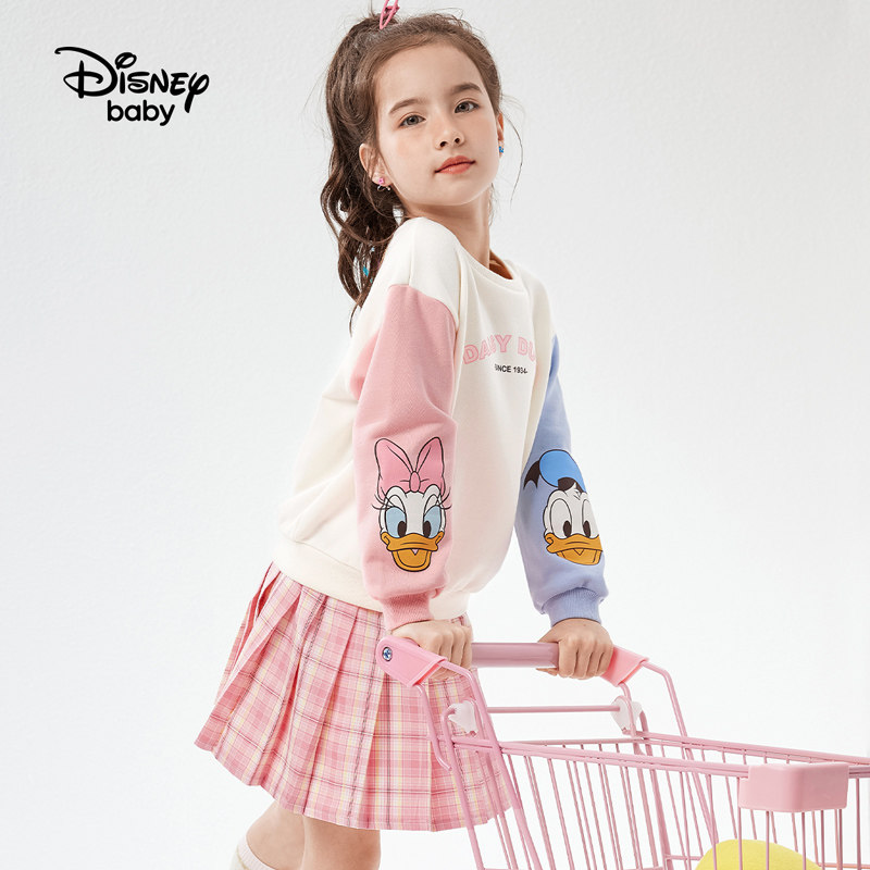 迪士尼童装女童春秋款2022新款卫衣 disneybaby卫衣/绒衫