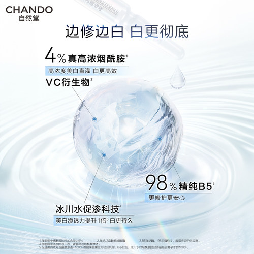 自然堂烟酰胺安瓶美白面膜 淡斑提亮修护补水面膜 - 图1