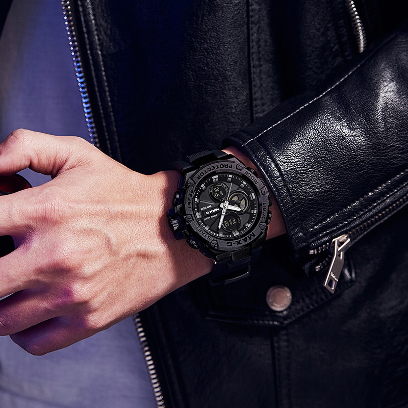 钢铁之心高中学生青少年潜水感手表 多伦兹国产腕表