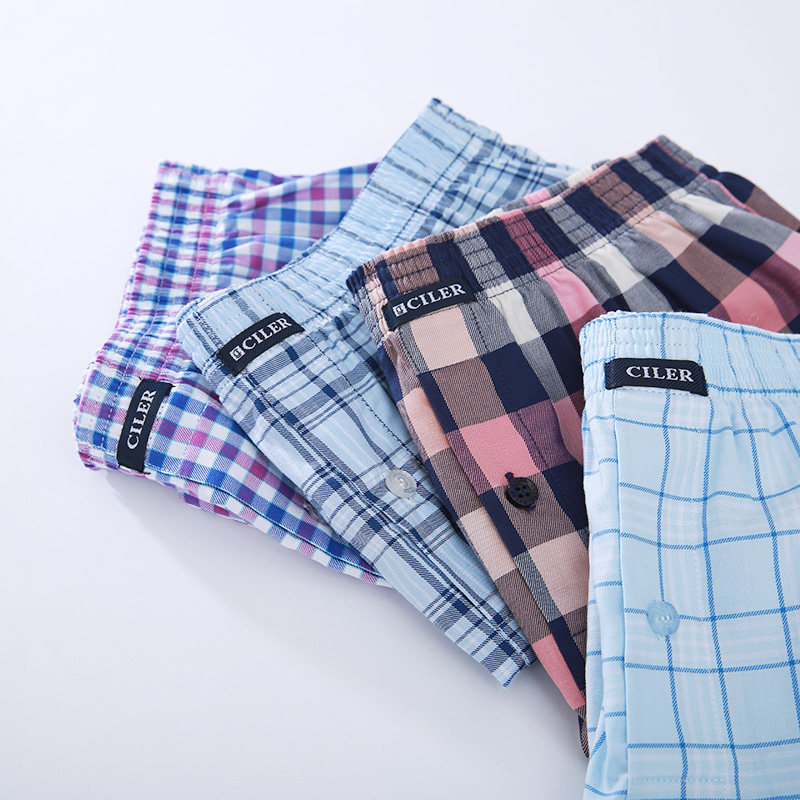 大红色本命年四角头男士平角裤短裤 仕乐仕爵男平角内裤