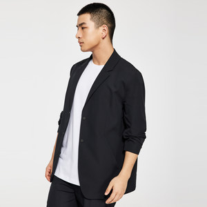 七匹狼官方正品男士夹克新款西装领休闲外套透气茄克商务中年男装