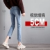 Quần jeans ống suông nữ rộng chín điểm mùa xuân 2019 mới dành cho nữ phiên bản Hàn Quốc của quần lửng nữ sinh siêu mỏng - Quần jean