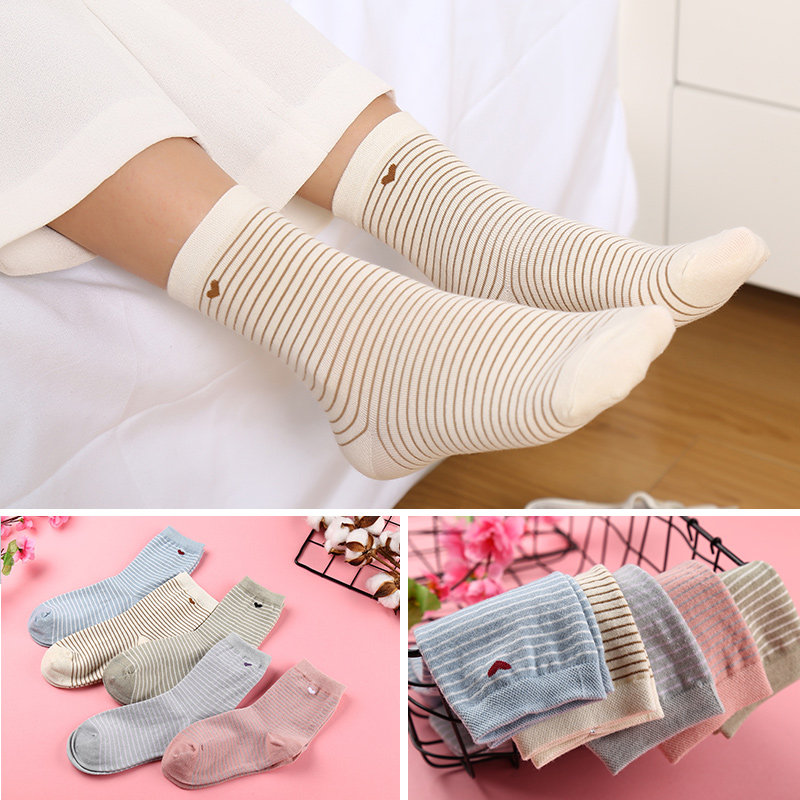 浪莎袜子女秋冬款女士ins潮中筒袜 浪莎蓝生短袜/打底袜/丝袜/美腿袜