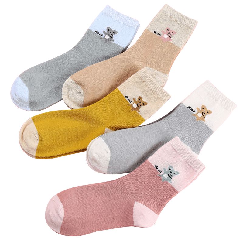 浪莎袜子女秋冬款女士ins潮中筒袜 浪莎蓝生短袜/打底袜/丝袜/美腿袜