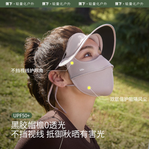 蕉下四季防晒面罩SS44424立体保湿脸基尼敏感肌全脸防紫外线面纱 - 图1
