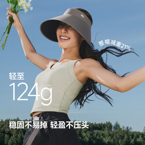 蕉下蛋卷帽UL712新款无痕一体空顶帽防紫外线遮阳帽大帽檐防晒帽 - 图3