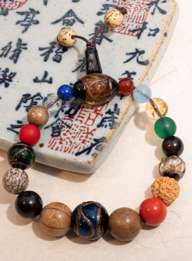 情侣香灰琉璃文玩佛珠