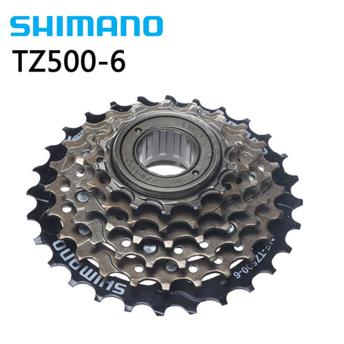 SHIMANO禧玛诺TZ20 TZ21 TZ500TZ510自行车旋式飞轮6速7速14-34T - 图0