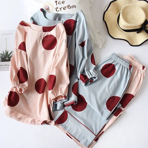 Летняя пижама, тонкий фонарь, штаны, комплект для отдыха, свободный прямой крой, простой и элегантный дизайн