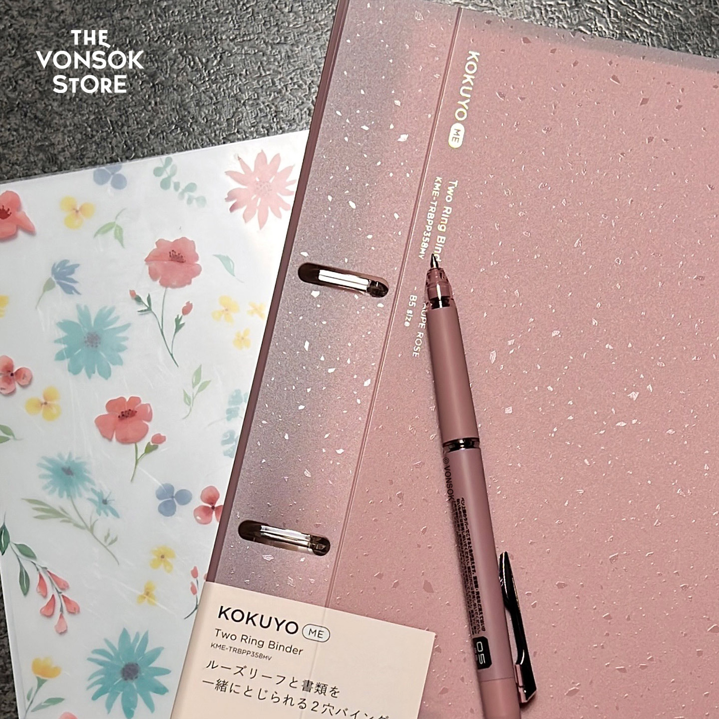 纵向书写 日本国誉ME双孔可拆卸活页本大容量笔记本秒开活页本 - 图1