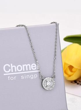 施家圆形锁骨链小众轻奢