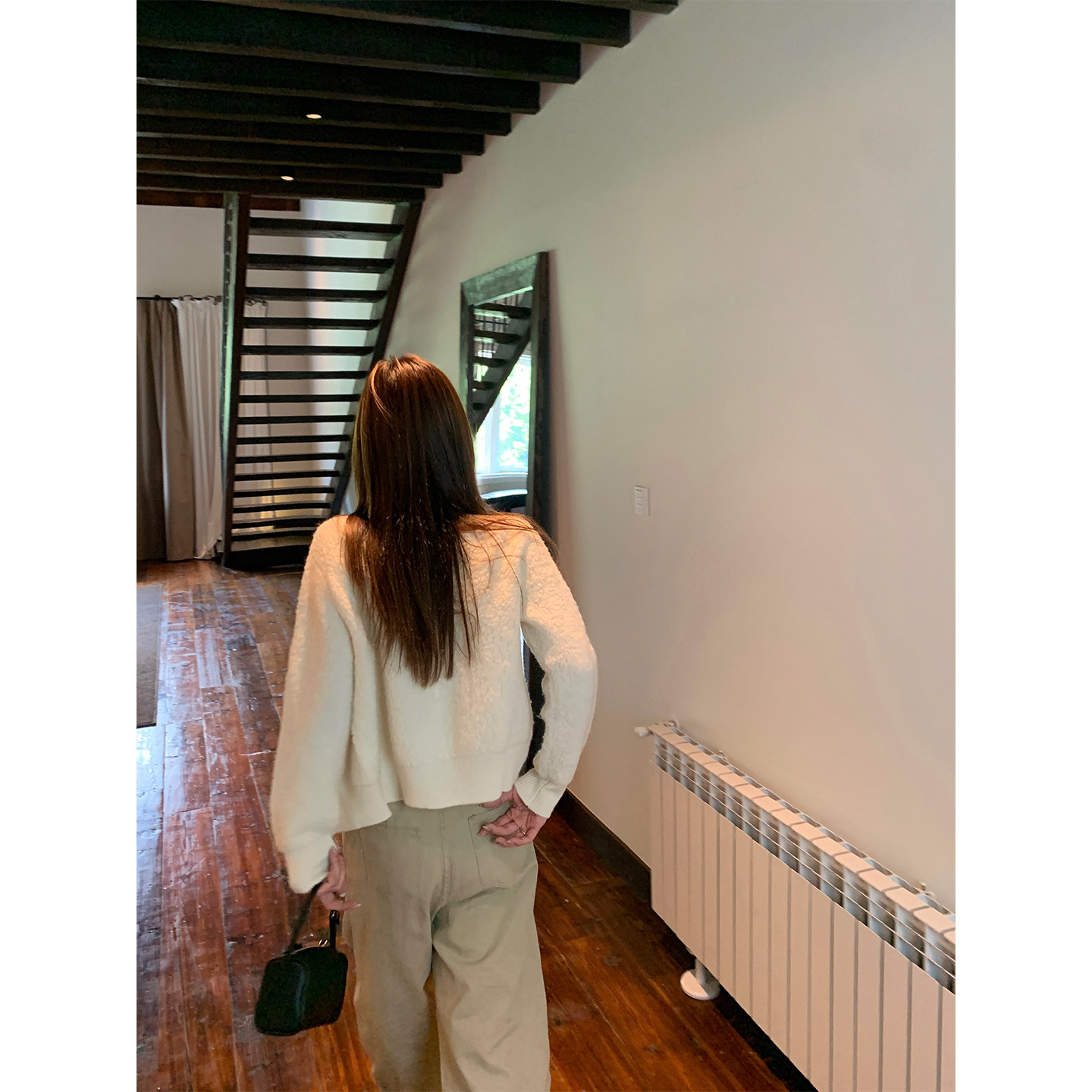 Cactishop小羊羔 全羊毛圈圈纱短外套女初冬加厚保暖双拉链开衫,淘宝优惠券,粉丝福利购,淘宝优惠卷