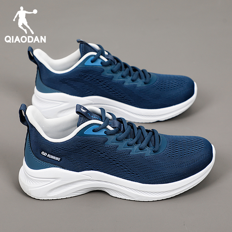 乔丹小白鞋男鞋冬季2025新款软底减震跑步鞋子男款透气网面运动鞋 - 图3