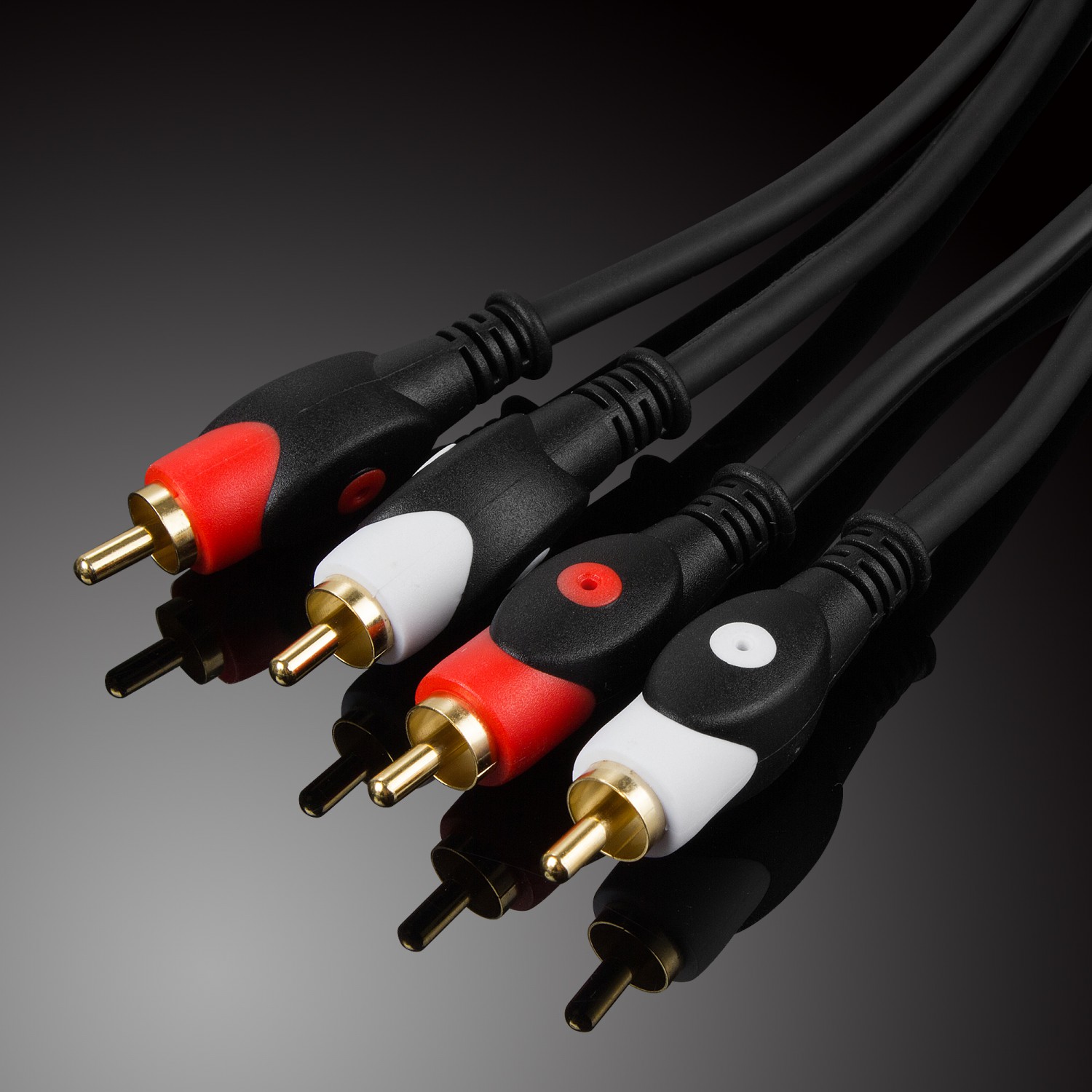 2RCA红白双莲花音频线二对二双头左右声道3米5米10米15米20米30米 - 图1