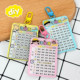DIY acrylic course schedule custom keychain waterproof