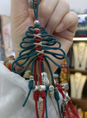 纯棉包芯棉绳手工编织项链吊坠绳