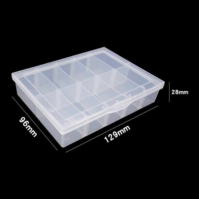 10格小零件盒螺丝电阻电子元器件分类盒鱼钩美甲珠子饰品收纳盒子
