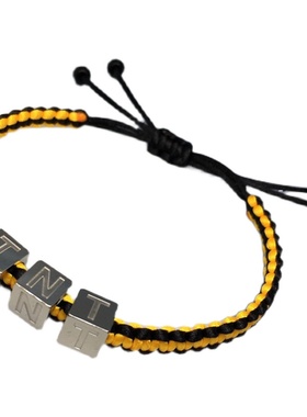 定制名字王俊凯王源TNT马嘉祺王一博粉丝应援编织不锈钢字母手绳