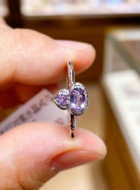 S925纯银好运福禄紫色葫芦戒指女小众设计高级感精致轻奢食指指环