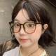 Brown glasses for short-sighted women can be equipped with astigmatism, plain makeup, slimming, large frames, online glasses, anti-blue light, ultra-light frames