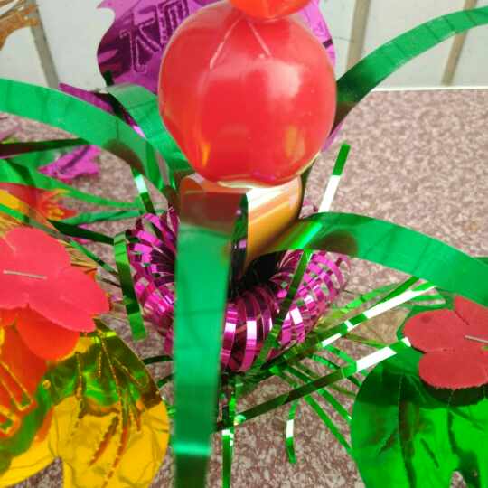 Lantern supplies small spring grass pagoda flower plastic flower basket fruit basket tea pagoda flower bright paper decorative flower