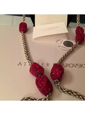 atelier SWAROVSKI施华洛世奇NIB599系列摩泽尔项链红色Strandage