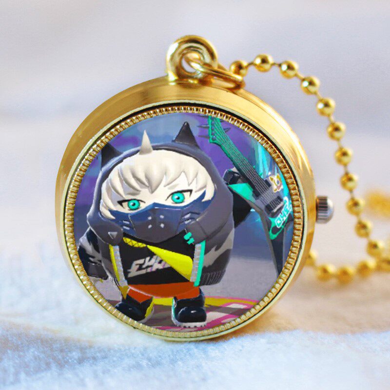 蛋仔派对手表周边音乐星企划精灵之声卡通旋转怀表翻盖男女学生