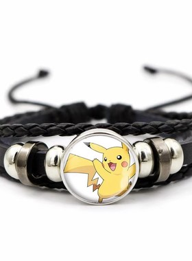 口袋妖怪皮革手链男女时光