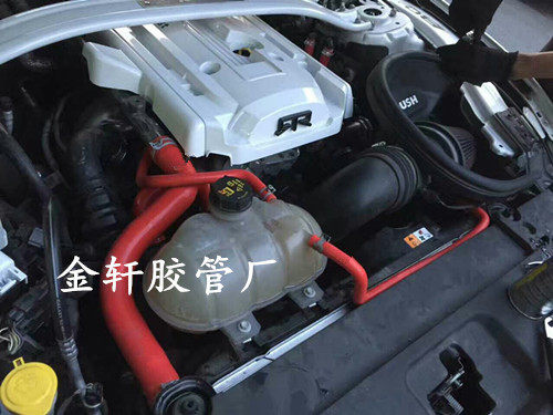 适用于福特野马2.3T 硅胶强化水管 改装硅胶水管7件套 矽胶管 - 图2