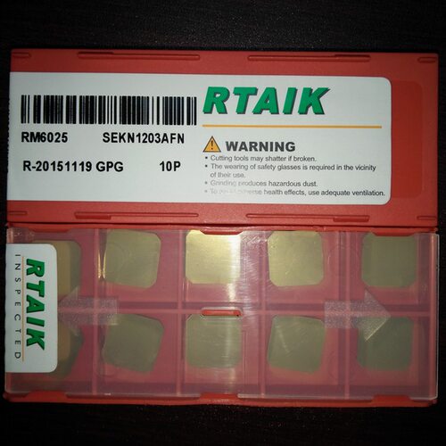 RTAIK SEKN1203 精铣刀片 SEEN1203AFTN RP2525 RP4545 RM6025 - 图0