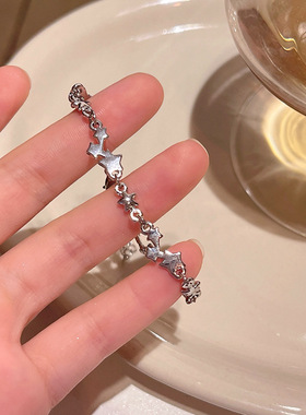 搜搜甜酷辣妹风高级感星星手链女轻奢小众百搭气质五角星手串闺蜜