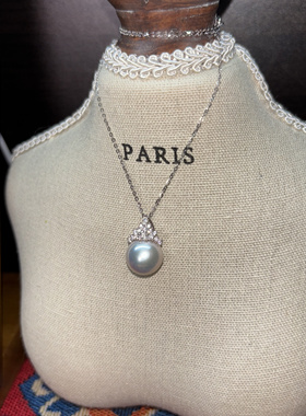 S925纯银12-13mm曼塔冰雪皇后吊坠女百搭秋冬轻奢小众高级感吊坠