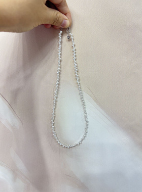 天然珍珠克旭花瓣项链