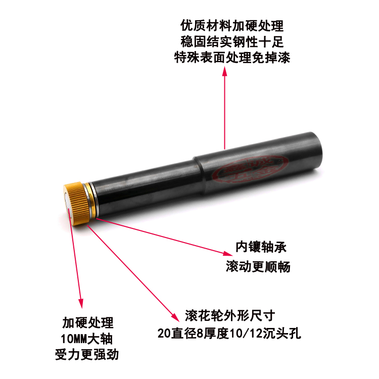 包邮内孔修复压花刀P0.5T0.60.81.01.21.5MM圆柄直纹滚花刀滚齿刀 - 图0