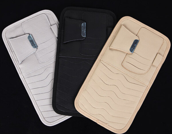 汽车专用收纳遮阳板cd夹多功能包车载CD套气车用品碟片遮阳板套,淘宝优惠券,粉丝福利购,淘宝优惠卷