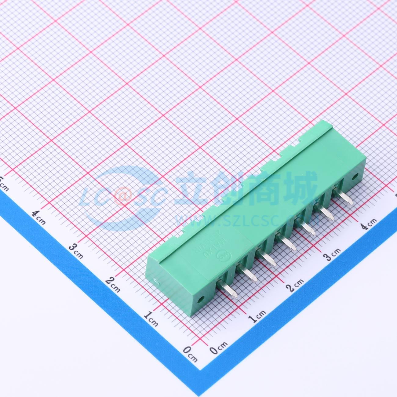 插拔式接线端子 MX2EDGVM-5.08-07P-GN01-Cu-A 插件,P=5.08mm 1x7 - 图0